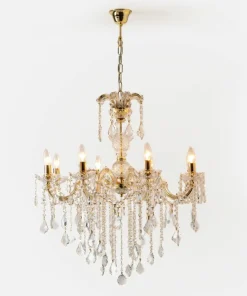 Shop Sklep Kaja Kryształowy żyrandol w stylu glamour ZM 14004/8-GLD CHATEAU | Kaja