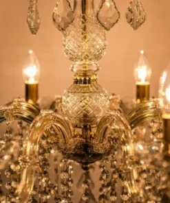 Shop Sklep Kaja Kryształowy żyrandol w stylu glamour ZM 14004/8-GLD CHATEAU | Kaja