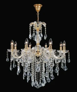 Shop Sklep Kaja Kryształowy żyrandol w stylu glamour ZM 14004/8-GLD CHATEAU | Kaja