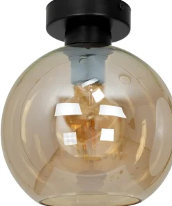 Kulista lampa sufitowa z bursztynowym kloszem MLP6575 SOFIA | Kaja*Sklep Kaja New