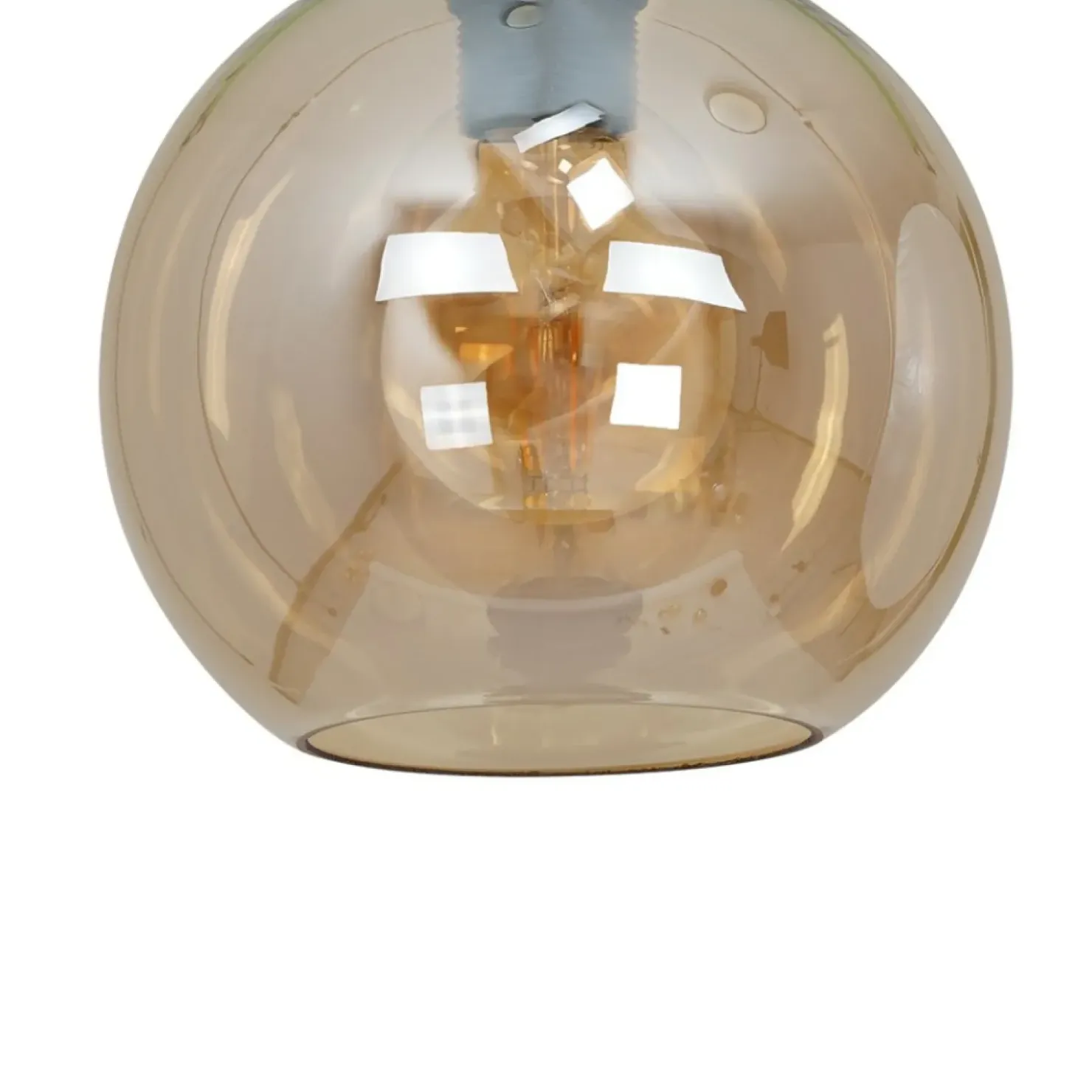 Kulista lampa sufitowa z bursztynowym kloszem MLP6575 SOFIA | Kaja*Sklep Kaja New