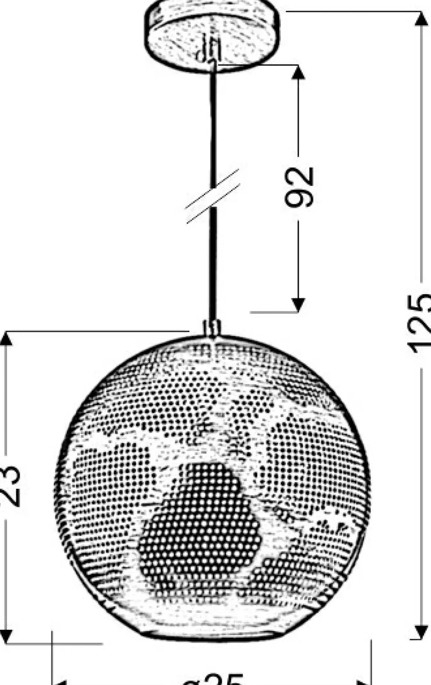 Kulista lampa wisząca do sypialni 31-43276 SFINKS | Kaja Oświetlenie*Sklep Kaja Sale