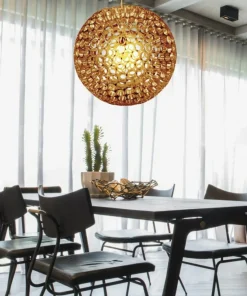 Kulista lampa wisząca w kolorze miedzi 31-09074 ABROS | Kaja*Sklep Kaja Outlet