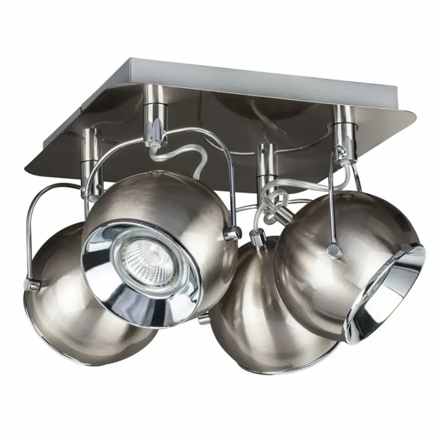 Discount Sklep Kaja Kwadratowa lampa sufitowa z kulistymi spotami 5109487 BALL | Kaja