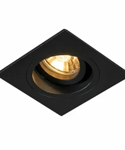 Kwadratowe, ruchome, czarne oczko podtynkowe 92704-N z serii CHUCK*Sklep Kaja Shop