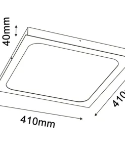 Kwadratowy plafon LED 41x41cm 3000K ANT 1052 HIKA | Kaja Oświetlenie*Sklep Kaja Discount