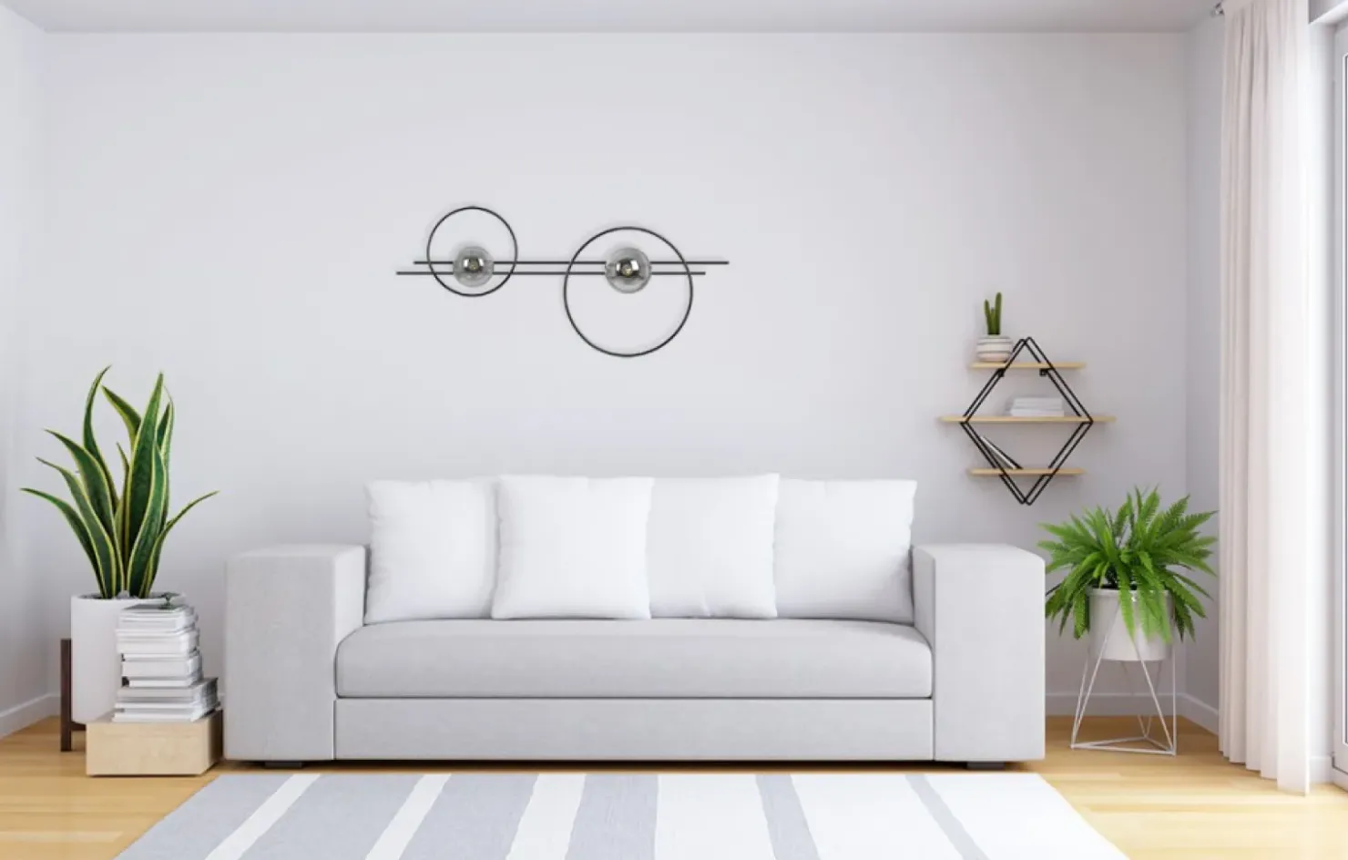 Lampa ścienna, kinkiet z dwoma źródłami światła K-5342 z serii ASTRA*Sklep Kaja Best