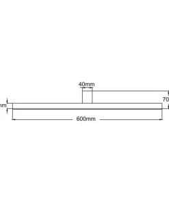 Lampa ścienna LED nad lustro łazienkowe LP-778/1W L BK z serii NEVADA*Sklep Kaja Best Sale
