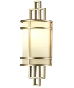 Lampa ścienna, naturalny mosiądz FE-FUSION1-PNBR z serii FUSION*Sklep Kaja Sale