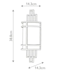 Lampa ścienna, naturalny mosiądz FE-FUSION1-PNBR z serii FUSION*Sklep Kaja Sale