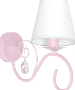 Lampa ścienna z abażurem i kryształkiem MLP1050 SARA | Kaja*Sklep Kaja Sale