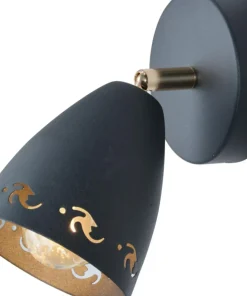 Lampa ścienna z czarno-złotym reflektorem 91-67159 COTY | Kaja*Sklep Kaja Sale