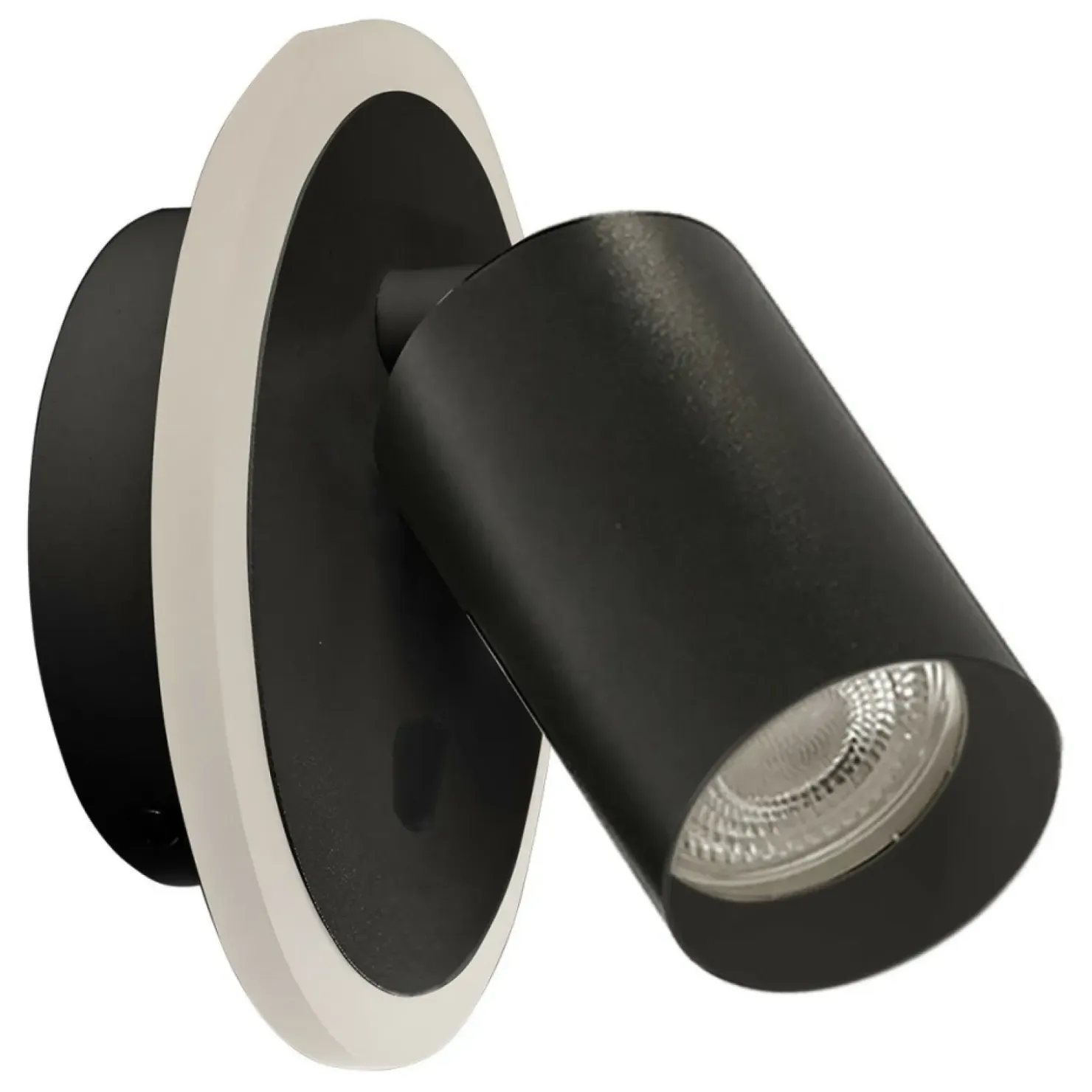 Lampa ścienna z dwoma światłami LED+GU10 LP-0612/1WS BK PARMA | Kaja*Sklep Kaja Store