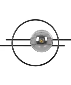 Lampa ścienna z ozdobnym, grafitowym kloszem K-5340 z serii ASTRA*Sklep Kaja Online