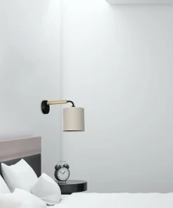Lampa ścienna z szarym, wąskim abażurem MLP7450 z serii ATLANTA | Kaja Oświetlen*Sklep Kaja Best