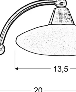 Lampa ścienna ze spłaszczonym kloszem 21-05857 ELISA | Kaja*Sklep Kaja Outlet