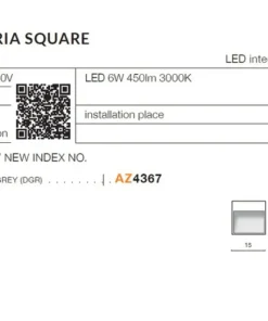 Lampa ścienna zewnętrzna schodowa LED AZ4367 CASORIA | Kaja*Sklep Kaja New