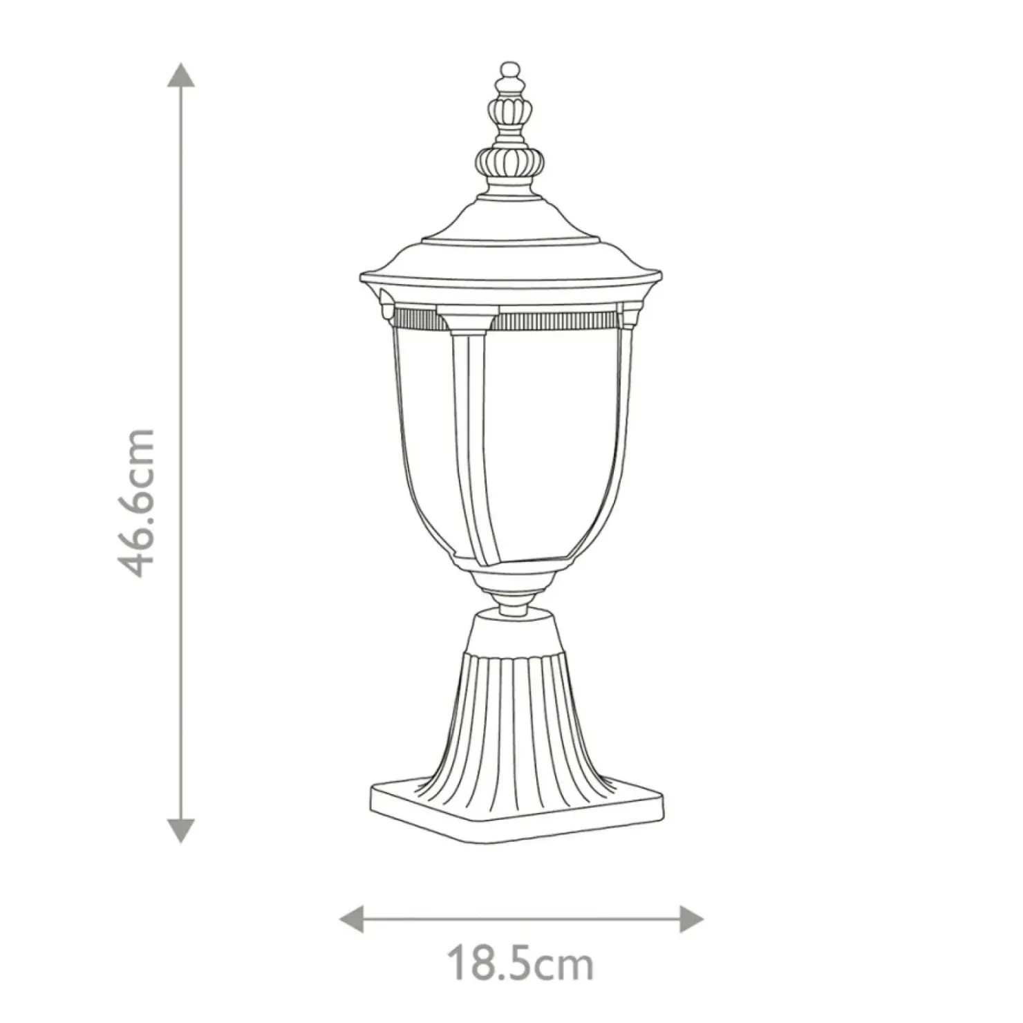Lampa cokołowa, niska, stojąca CL3-S z serii CLEVELAND*Sklep Kaja Online