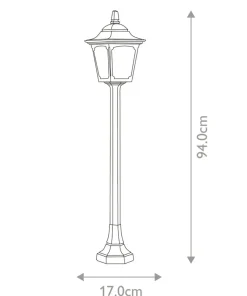 Lampa do oświetlania alei ogrodowej CPM5-BLACK z serii CHAPEL MINI*Sklep Kaja Discount