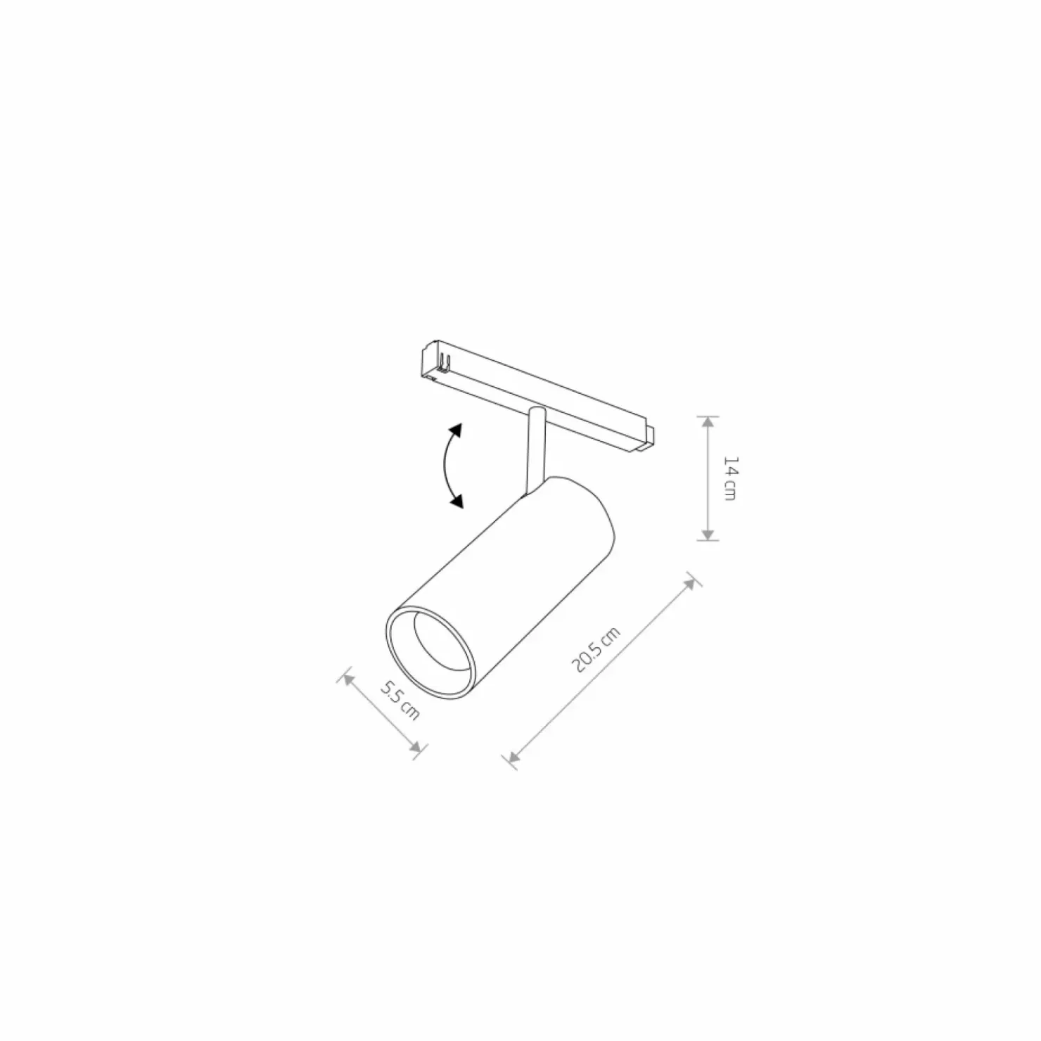 Lampa do szyny magnetycznej 1F 10655 LVM SPOT LED | Kaja Oświetlenie*Sklep Kaja Flash Sale