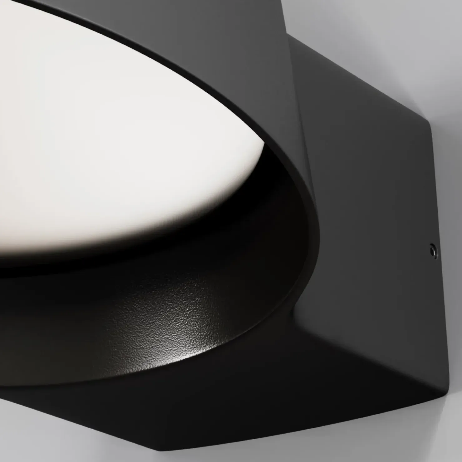 Lampa elewacyjna czarna, LED 12W O443WL-L12GF3K z serii SHARE*Sklep Kaja Outlet