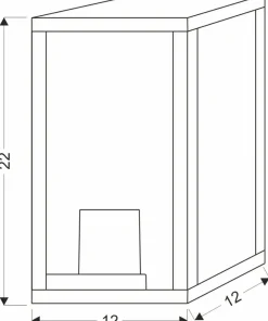 Lampa elewacyjna, geometryczna kostka 21-32270 HOYA | Kaja Oświetlenie*Sklep Kaja Fashion