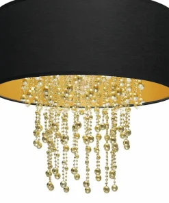 Lampa glamour w kolorze czerni i złota MLP6441 z serii ALMERIA | Kaja Oświetleni*Sklep Kaja Store