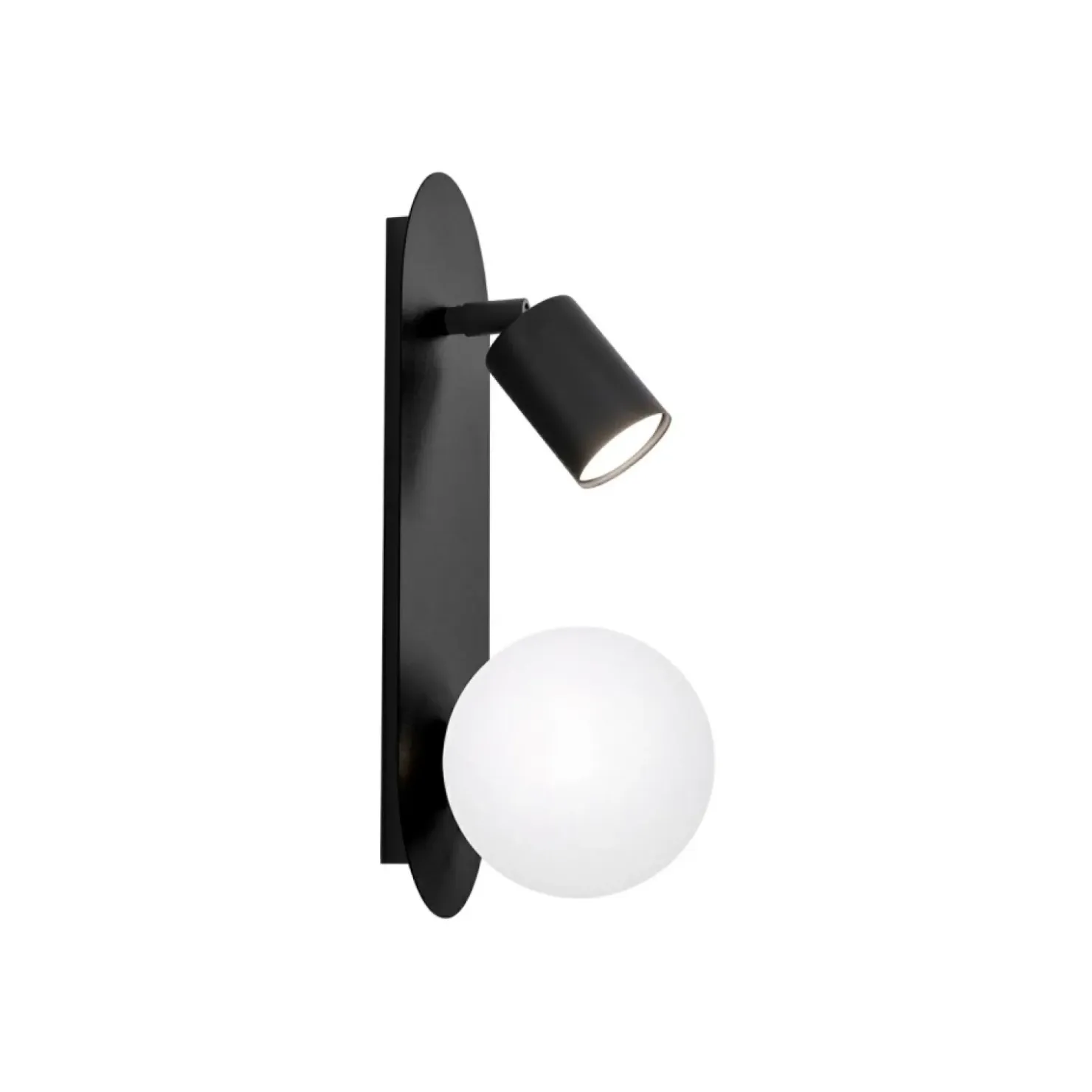 Lampa kinkiet ścienny z kloszem i reflektorem K-5480 z serii ARIES*Sklep Kaja Best Sale