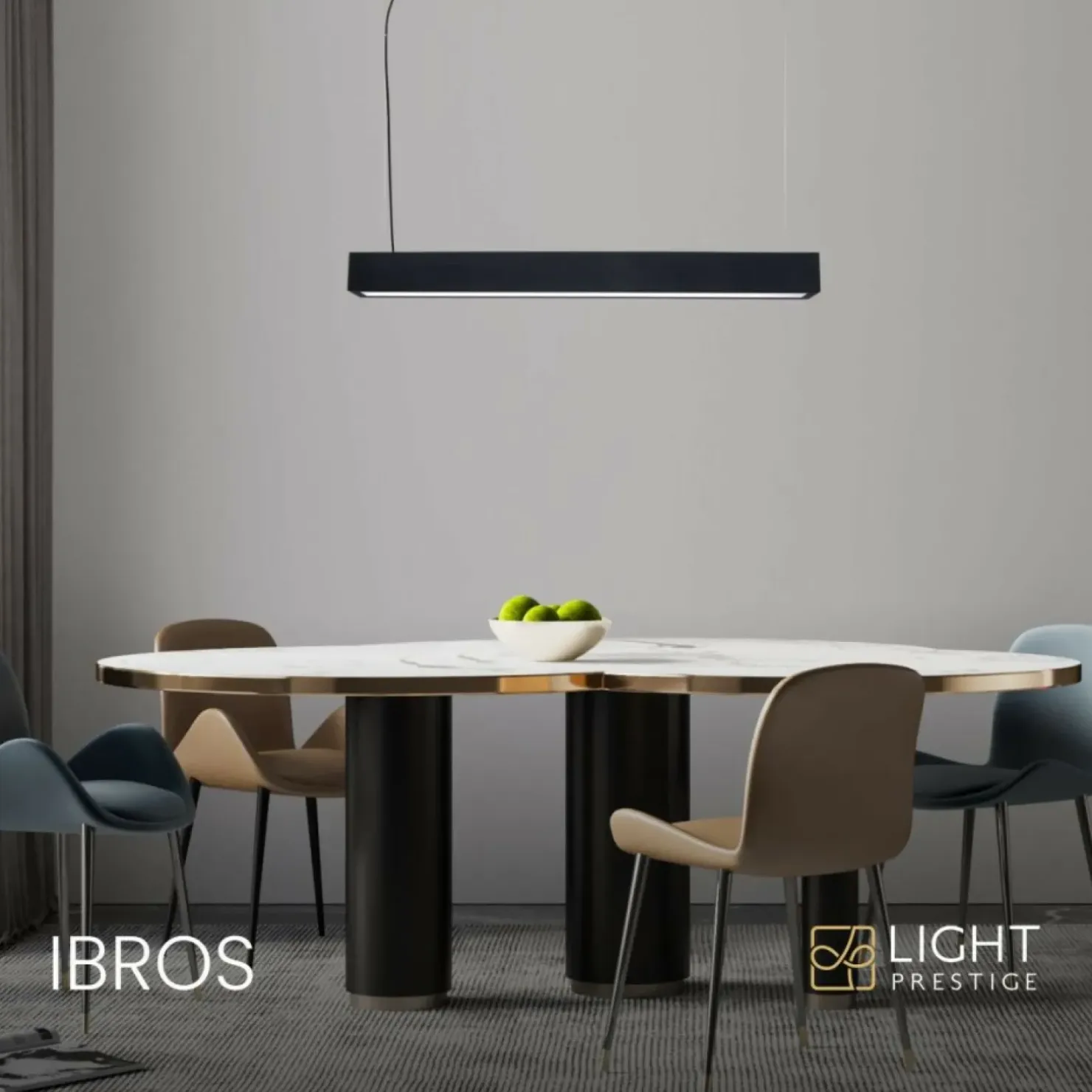 Outlet Sklep Kaja Lampa LED nad stół 4000K LP-7001/1P 20 BK-63 18/4 IBROS | Kaja