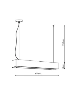 Outlet Sklep Kaja Lampa LED nad stół 4000K LP-7001/1P 20 BK-63 18/4 IBROS | Kaja