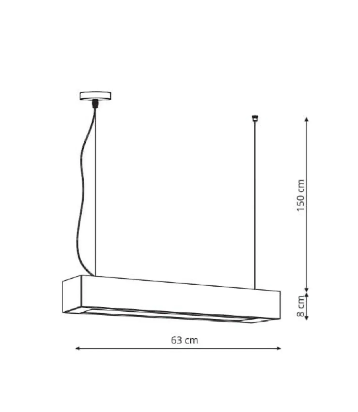 Outlet Sklep Kaja Lampa LED nad stół 4000K LP-7001/1P 20 BK-63 18/4 IBROS | Kaja