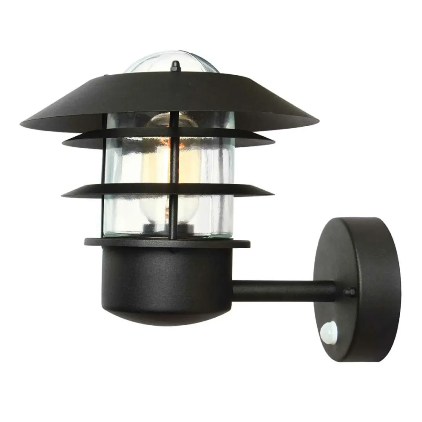 Lampa naścienna z czujnikiem ruchu HELSINGOR-PIR-BK z serii HELSINGOR*Sklep Kaja Best
