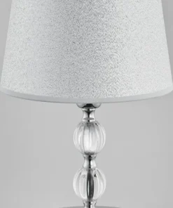 Lampa nocna na zdobionej szkłem nodze AL 16716 | Kaja*Sklep Kaja Cheap