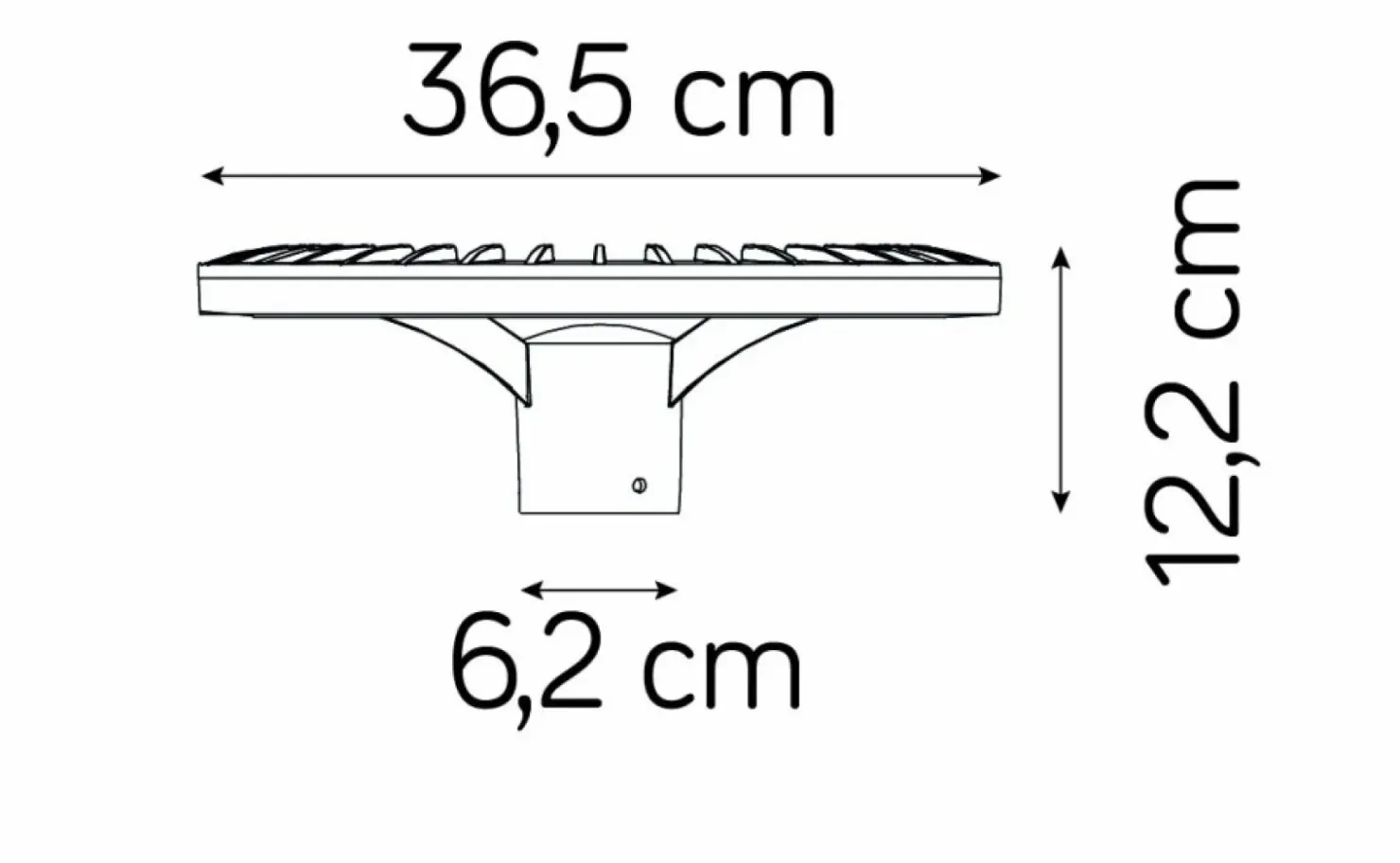Lampa ogrodowa idealna do parków, LED 44W STR-2500 z serii STER | Kaja Oświetlen*Sklep Kaja New