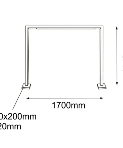 Lampa ogrodowa stojąca ramka 114cm ANT 9937 TAKETA | Kaja Oświetlenie*Sklep Kaja Online