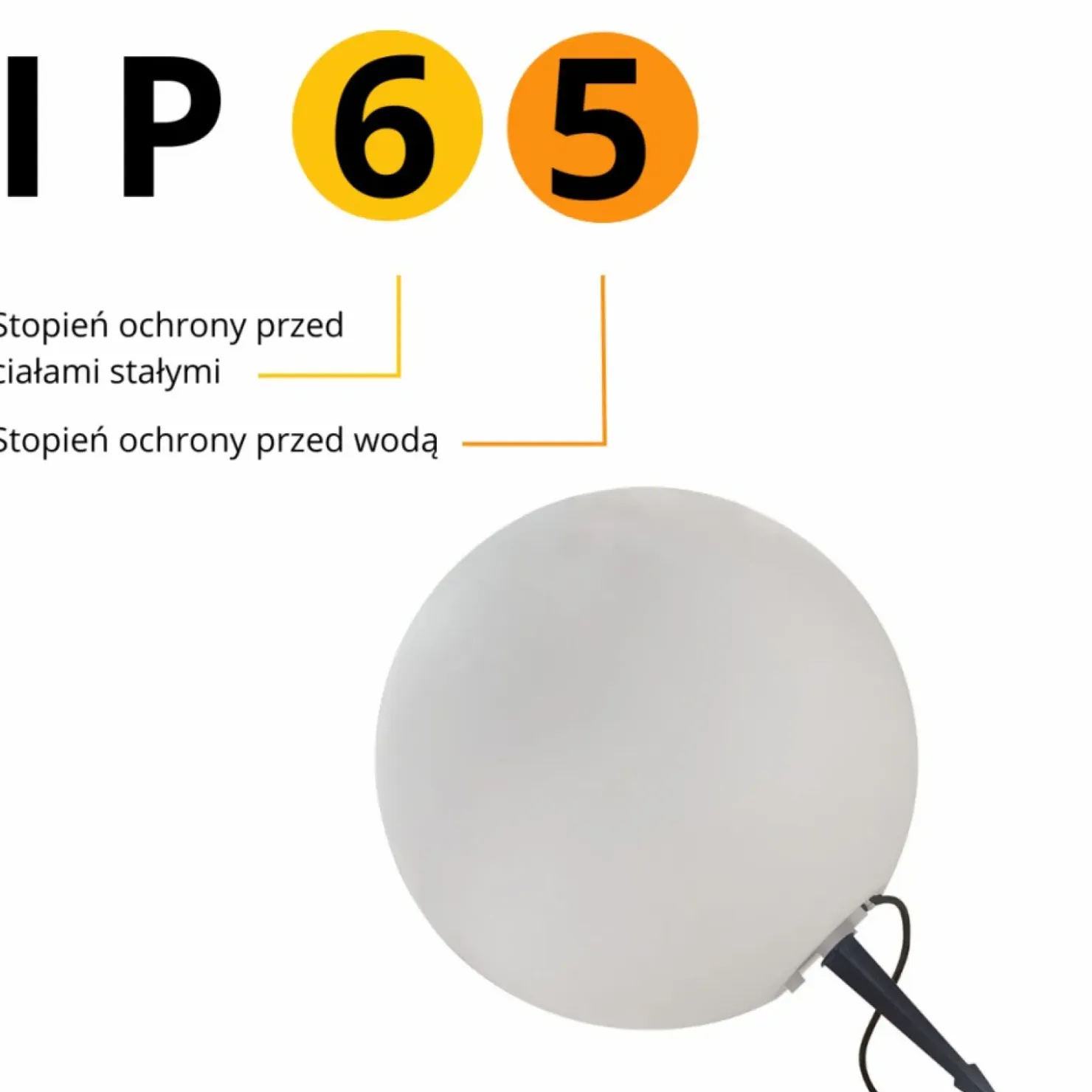 Lampa ogrodowa wbijana w ziemię kula LP-JH-1095-300 GAJA | Kaja*Sklep Kaja Flash Sale