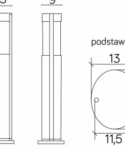 Lampa ogrodowa, świeci w dwie strony TO 3902-H 650 AL z serii ELIS | Kaja Oświet*Sklep Kaja Best Sale