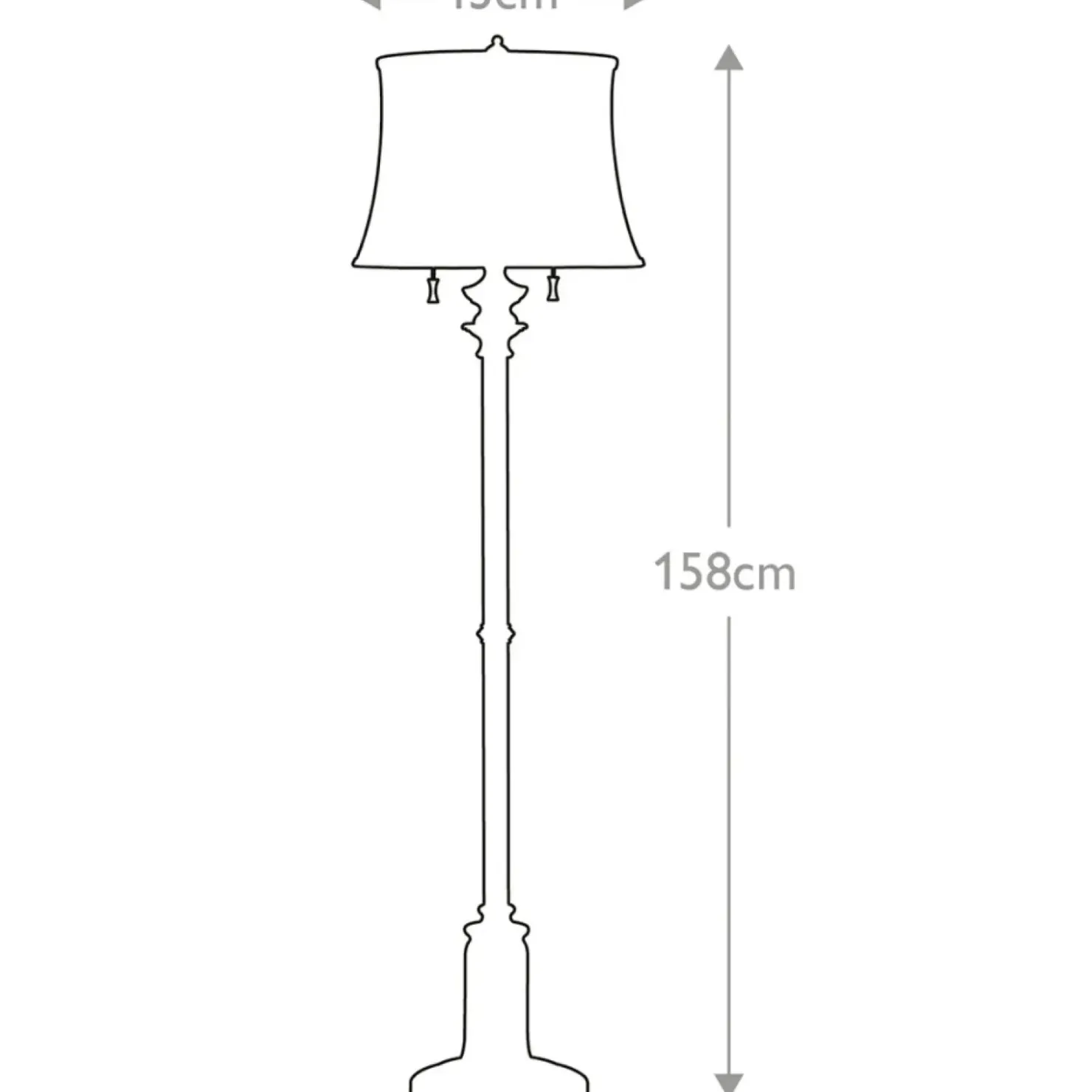 Lampa podłogowa, ciepły mosiądz FE-STATEROOM-FL-BB z serii STATEROOM*Sklep Kaja Hot