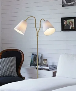 Lampa podłogowa dwoma kloszami złota oprawa 105274 | Kaja Oświetlenie*Sklep Kaja Best Sale