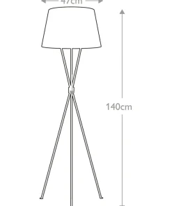 Lampa podłogowa, klasyczny abażur FE-PENNY-FL-AI z serii PENNY*Sklep Kaja Cheap