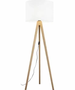 Lampa podłogowa na drewnianym trójnogu TK 16006 GRAND SOSNA | Kaja*Sklep Kaja Cheap