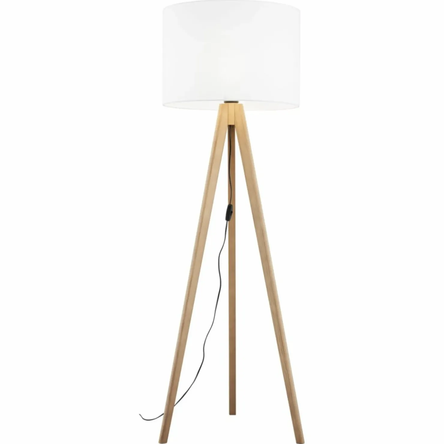 Lampa podłogowa na drewnianym trójnogu TK 16006 GRAND SOSNA | Kaja*Sklep Kaja Cheap