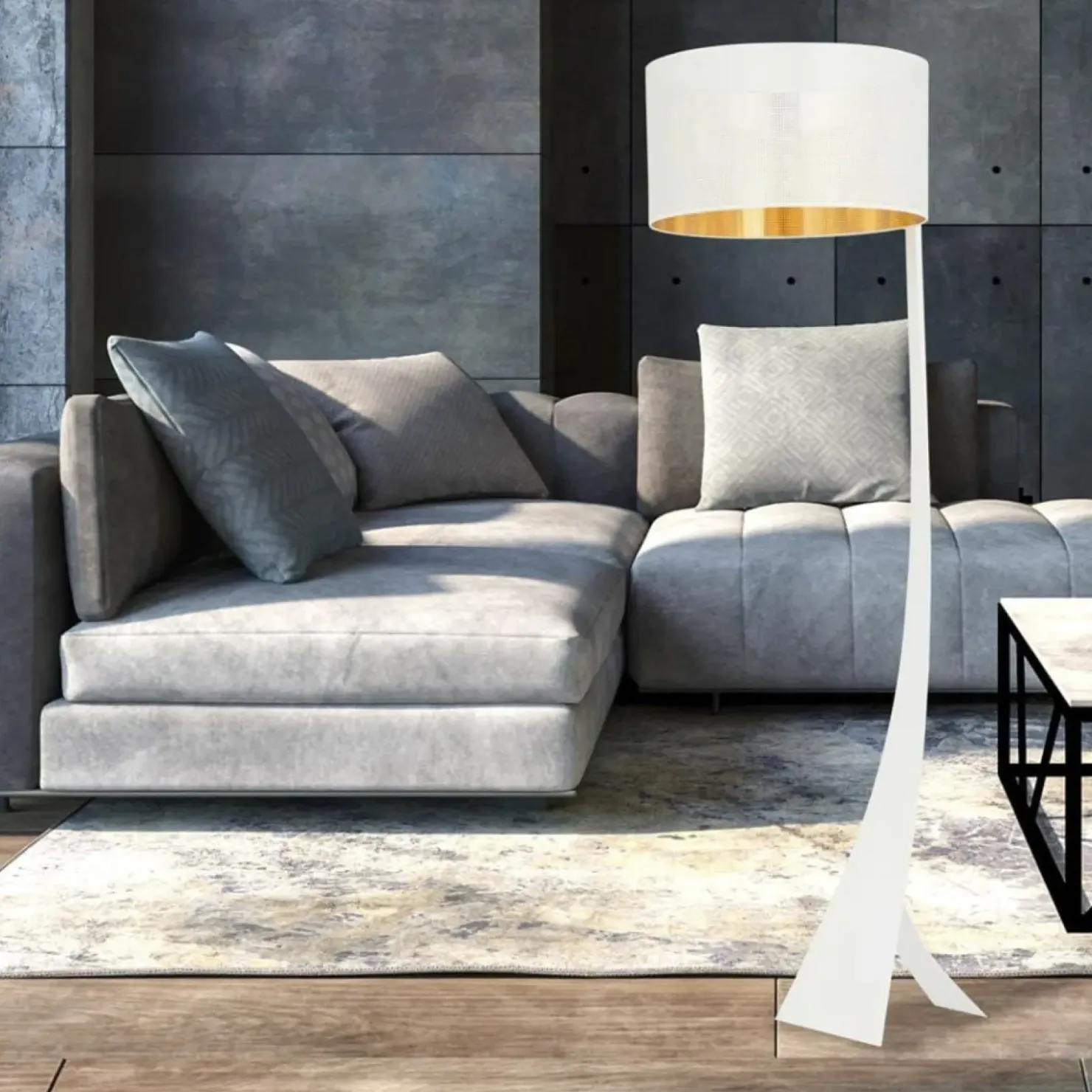 Lampa podłogowa na nietypowej nodze 1155/LP1 ESTRELLA | Kaja*Sklep Kaja Store