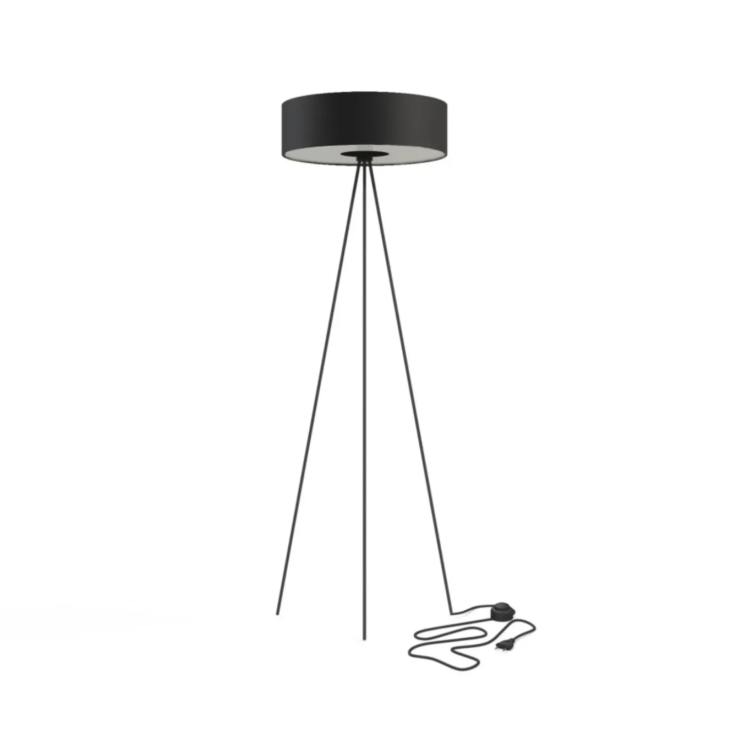 Lampa podłogowa na trójnogu, z m abażurem 7988 | Kaja*Sklep Kaja Outlet