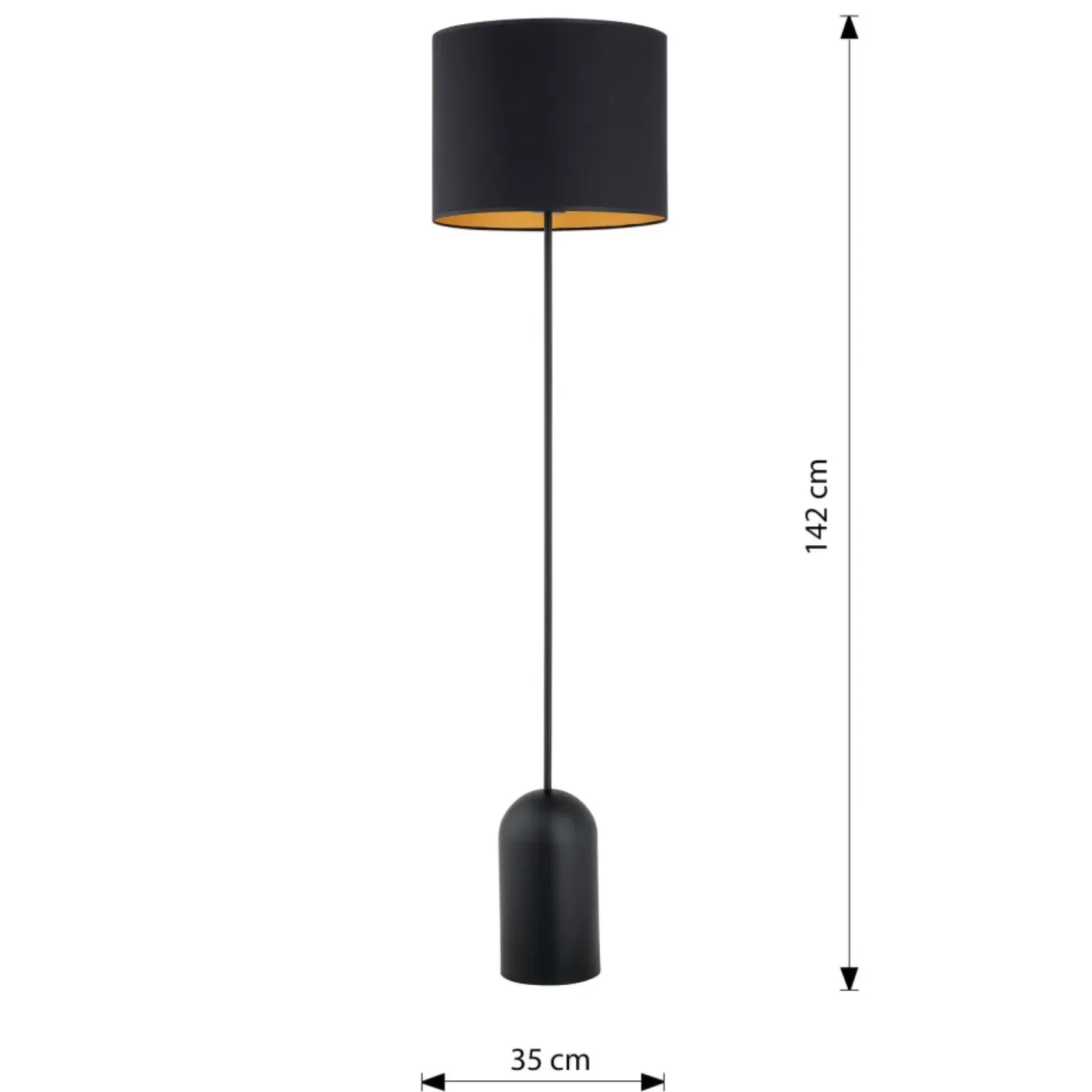 Lampa podłogowa na wąskiej podstawie 1323/LP1 ASPEN | Kaja Oświetlenie*Sklep Kaja Best Sale