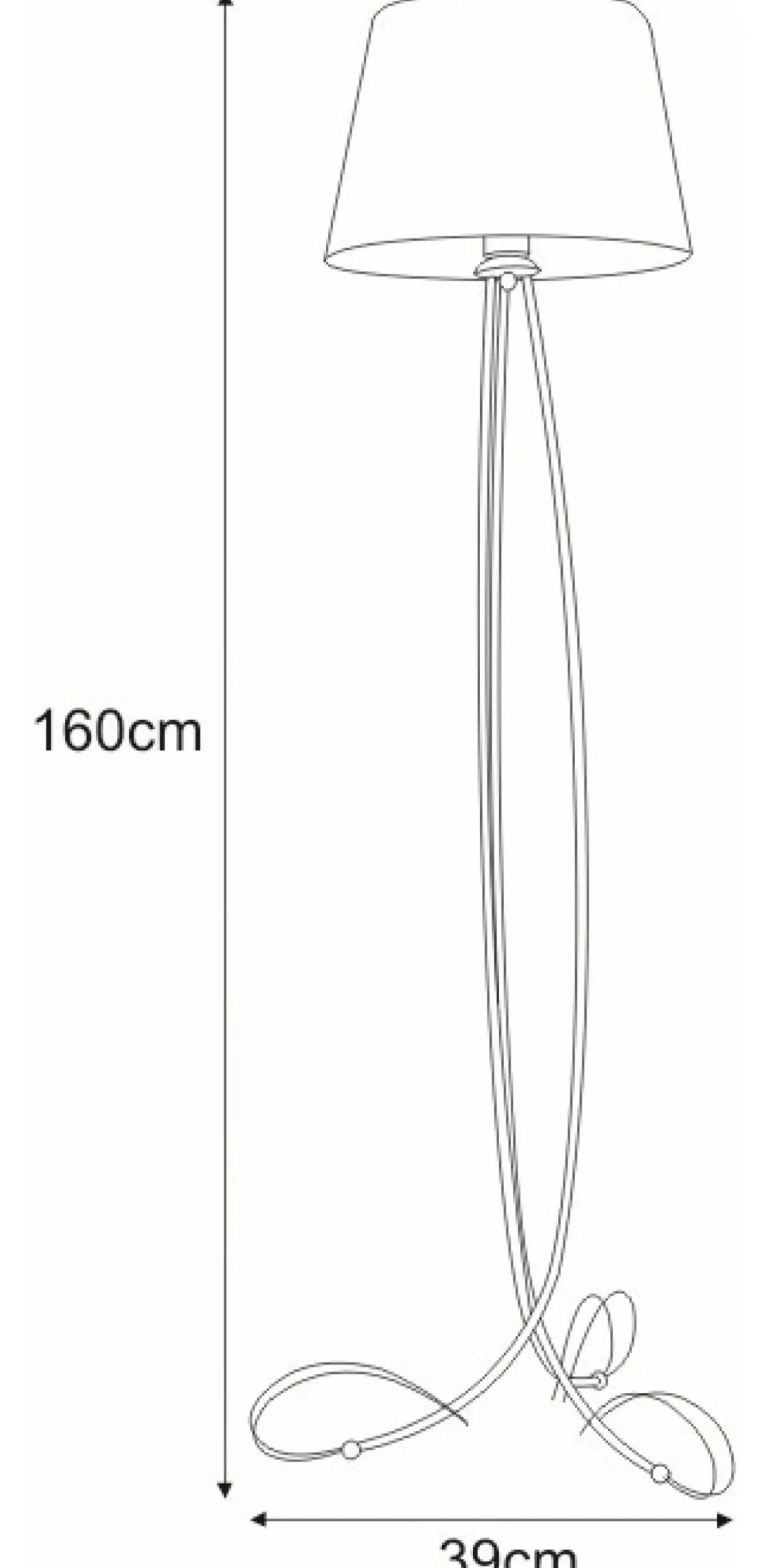Lampa podłogowa trójnóg z abażurem K-4084 SOFIA | Kaja Oświetlenie*Sklep Kaja Discount
