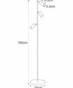 Lampa podłogowa w m kolorze na 3 żarówki K-4409 | Kaja*Sklep Kaja Sale