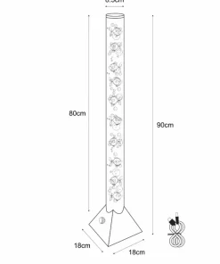 Lampa podłogowa w stylu retro, pływające rybki ZM 89244 AQUA | Kaja*Sklep Kaja Sale