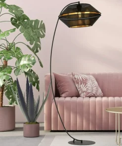 Lampa podłogowa wygięta w łuk, do salonu 1185/LP z serii MALIA | Kaja*Sklep Kaja Fashion