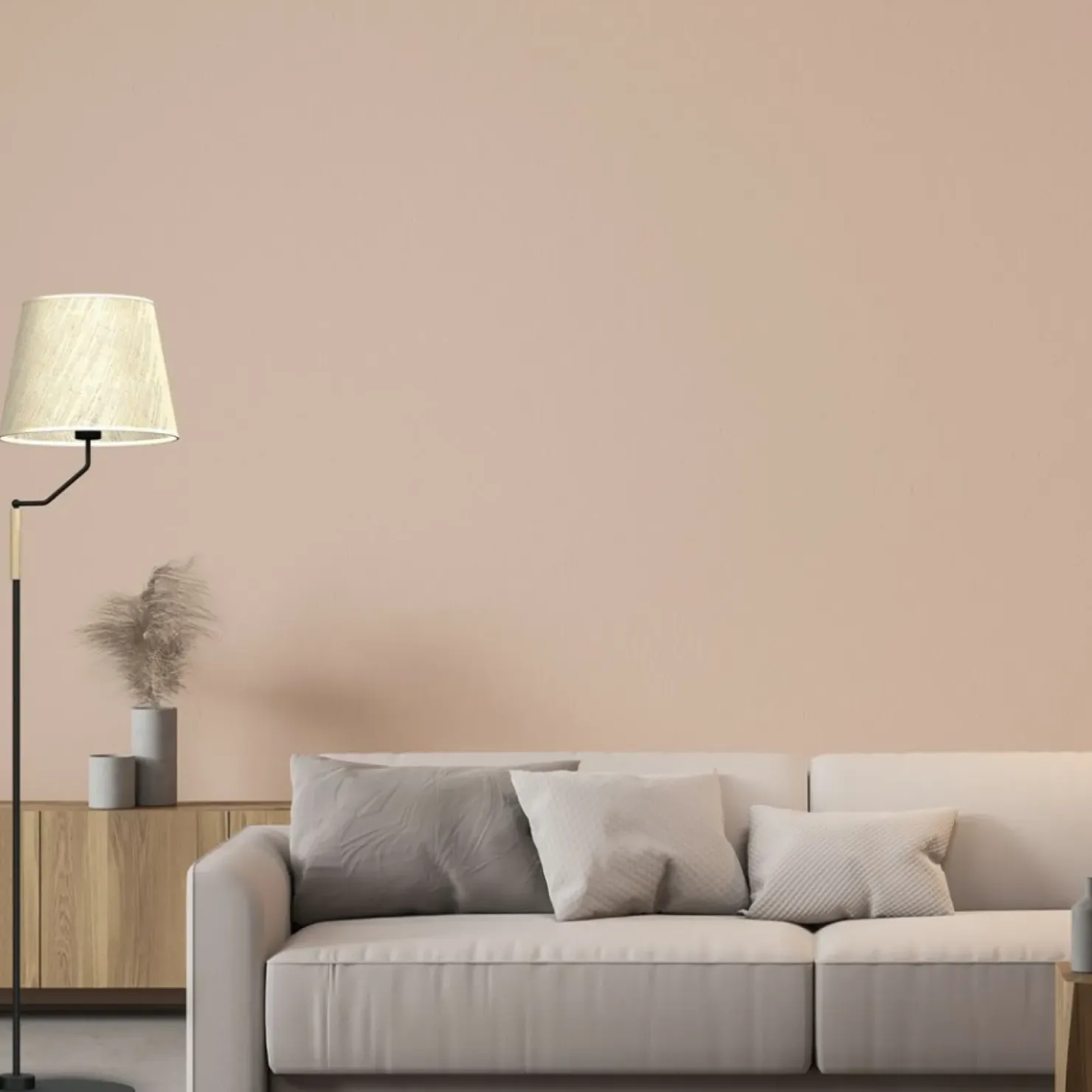 Lampa podłogowa z abażurem, dla czytelnika MLP7279 z serii ETNA | Kaja Oświetlen*Sklep Kaja Cheap